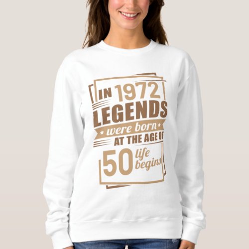 50th birthday gift ideas for men and women 50 year sweatshirt