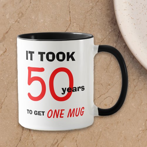 50th Birthday Gift Ideas for Men Mug _ Funny