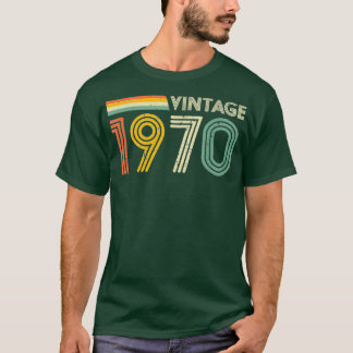 50th Birthday Gift Men Retro Vintage 1970 Retro T-Shirt