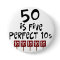 50th birthday gifts, 50 is 5 perfect 10s!