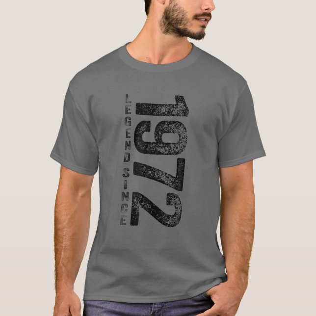 50Th Birthday Gifts 50 Year Old Retro Legend Since T-Shirt (Front)