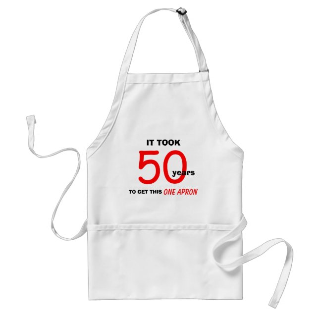 50th Birthday Gifts for Men - Apron (Front)