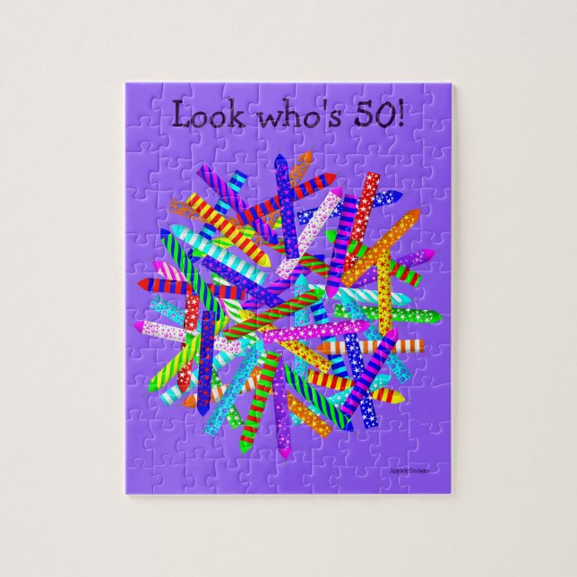 50th Birthday Gifts Jigsaw Puzzle (Vertical)