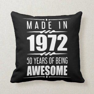 50th Birthday Gifts Men Women 50 Year Old 50th Throw Pillow