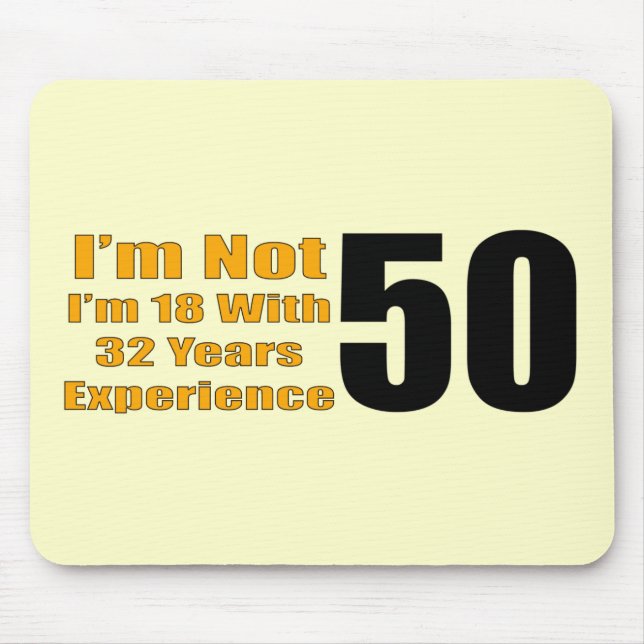 50th Birthday Gifts Mouse Pad (Front)