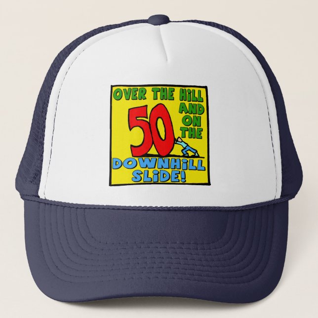 50th Birthday Gifts Trucker Hat (Front)