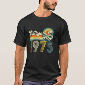50th Birthday Gifts Vintage Born In 1975 50 Years T-Shirt