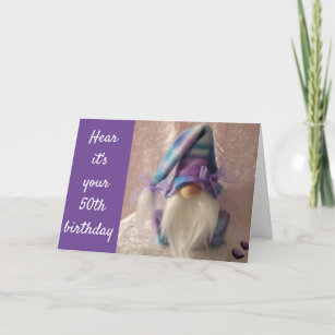 11+ Gnome Birthday Card