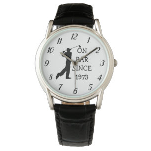 50th Birthday Golf Golfer Dad Elegant  Watch