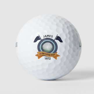 50th Birthday Golfer Gift Golf Balls