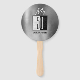 50th Birthday Hand Fan