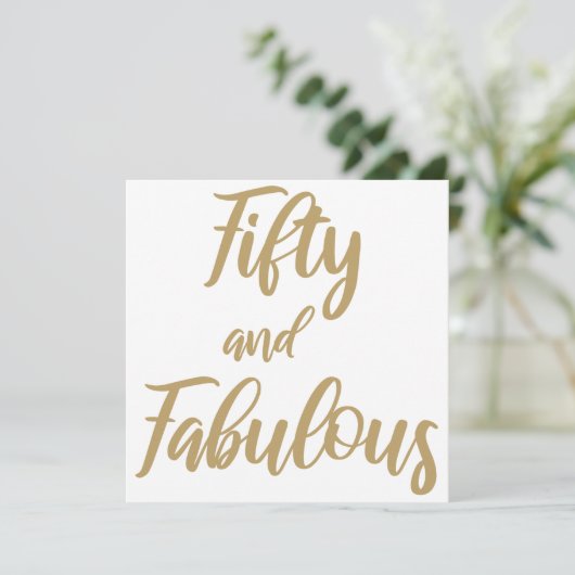 50th Birthday Humor (Standing Front)