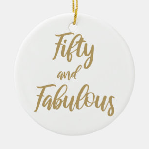 50th Birthday Humor Ceramic Ornament