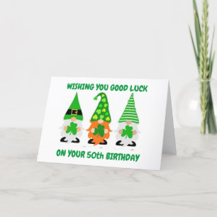 **50th** BIRTHDAY HUMOR FROM GNOMES Card