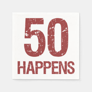 50th Birthday Humor Napkins