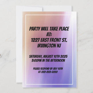 50th Birthday Invitation