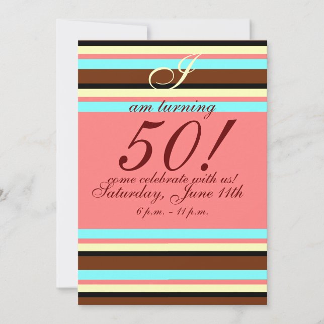 50th birthday Invitation (Front)