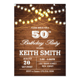 50th Birthday Invitation - Any Age