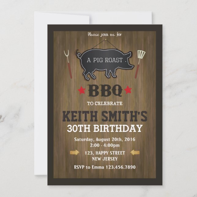 50th Birthday Invitation - Any Age (Front)
