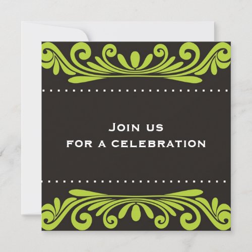 50th Birthday Invitation - Flourishes