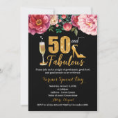 50th Birthday Invitation for Women (Front)