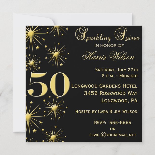 50th Birthday Invitations (Front)