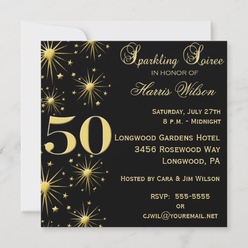 50th Birthday Invitations