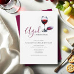 50th Birthday Invitations Adult Wine Party<br><div class="desc">Celebrate fifty years of greatness with these modern birthday invitations, perfect for a wine-themed adult birthday party! Featuring a glass of red wine and the phrase "Aged to Perfection" in elegant typography, this design sets the tone for a sophisticated yet fun celebration. Easily customize the template fields to add your...</div>
