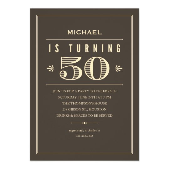 50Th Birthday Invitations For A Man 1