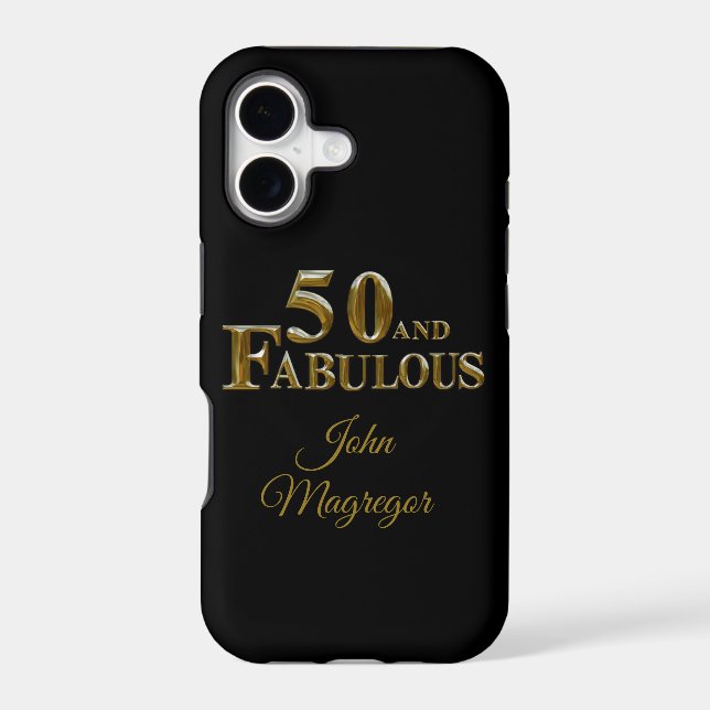 50th Birthday  Iphone Case (Back)