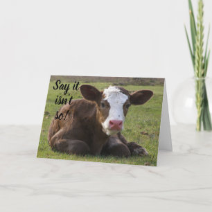 ***50th*** BIRTHDAY IS SOMETHING TO MOO ABOUT Card