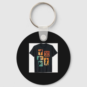 50th Birthday Karate Taekwondo 50 Years Old Man Keychain