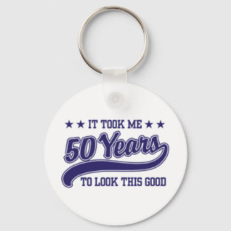 50th Birthday Keychain