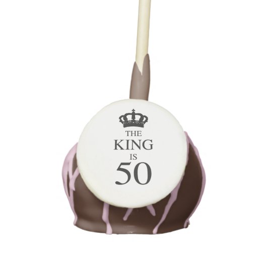 50th Birthday King Cake Pops (Front)