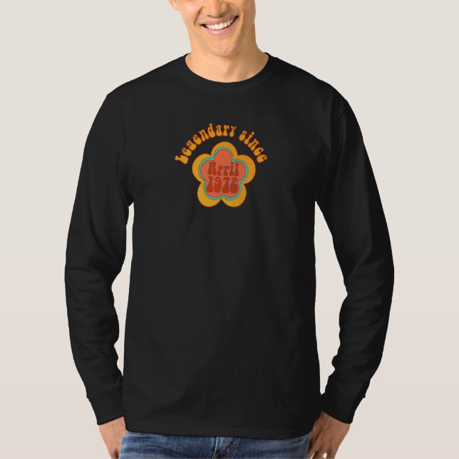 50th Birthday Ladies Men 50 Years Legendary Since  T-Shirt (Front)