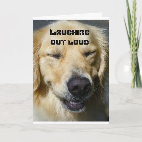 50th BIRTHDAY LAUGHING OUT LOUD Card