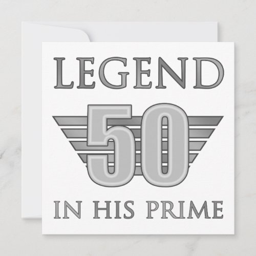 50th Birthday Legend Card