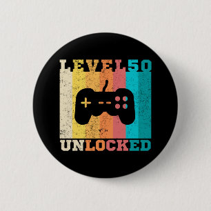 50th Birthday Level 50 Unlocked Button