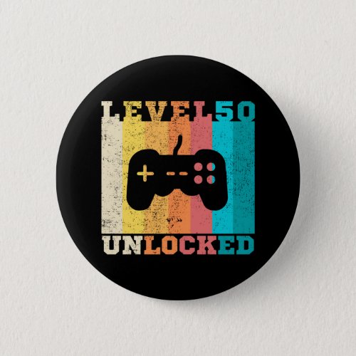 50th Birthday Level 50 Unlocked Button