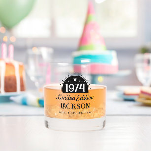 50th Birthday Limited Perfection 1974 Whiskey Glass