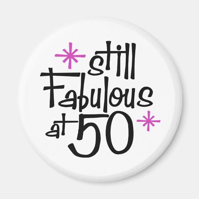 50th Birthday Magnet (Front)