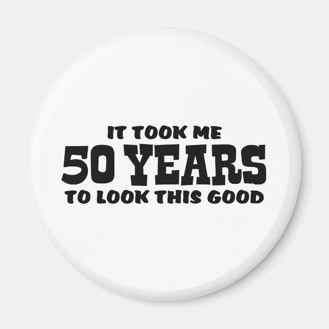 50th Birthday Magnet (Front)