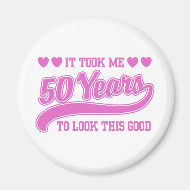 50th Birthday Magnet (Front)