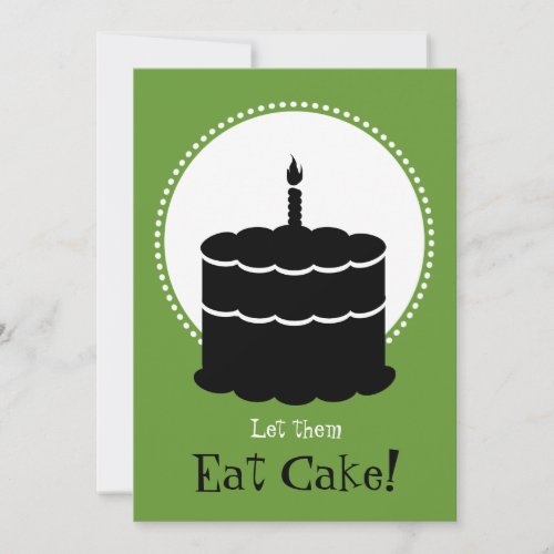 50th Birthday - Margarita vs Cake Custom Invites