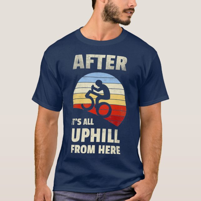50th Birthday Mountain Bike Tour Cycling Lover T-Shirt (Front)