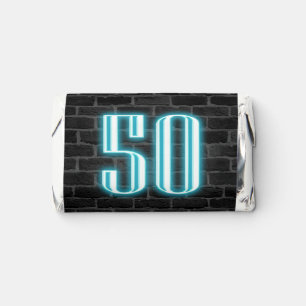 50th Birthday Neon Sign Hershey's Miniatures