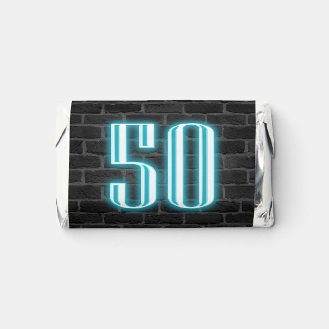 50th Birthday Neon Sign  Hershey's Miniatures (Front)