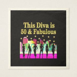 50TH BIRTHDAY NEW YORK CITY DESIGN NAPKINS