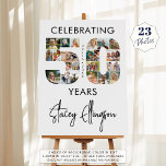50th Birthday Number 50 23 Photo Collage Foam Board<br><div class="desc">50th Birthday Number 50 23 Photo Collage Foam Board Sign. Celebrate a 50th birthday with this customizable photo sign featuring your custom title (shown with CELEBRATING 50 YEARS), a photo collage of 23 pictures in the shape of the number 50 and name and birthdate. Choose your own text font styles...</div>