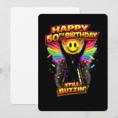 50th Birthday old skool raver Scottish rave scene  (Front/Back)